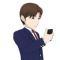 スマホで大学について調べるけんた